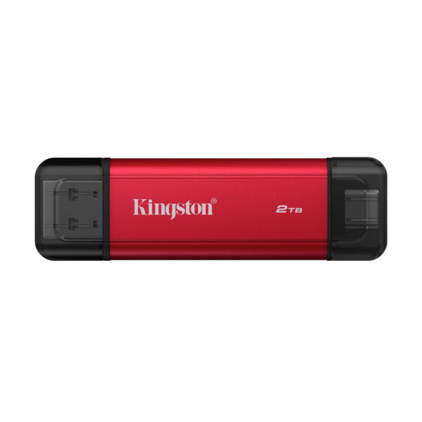 Kingston Dual Portable Solid-State Drive, USB Type-A and Type-C | 2000 GB | Solid-state drive interface USB 3.2 Gen 2 | Read speed 1050 MB/s | Write speed 950 MB/s
