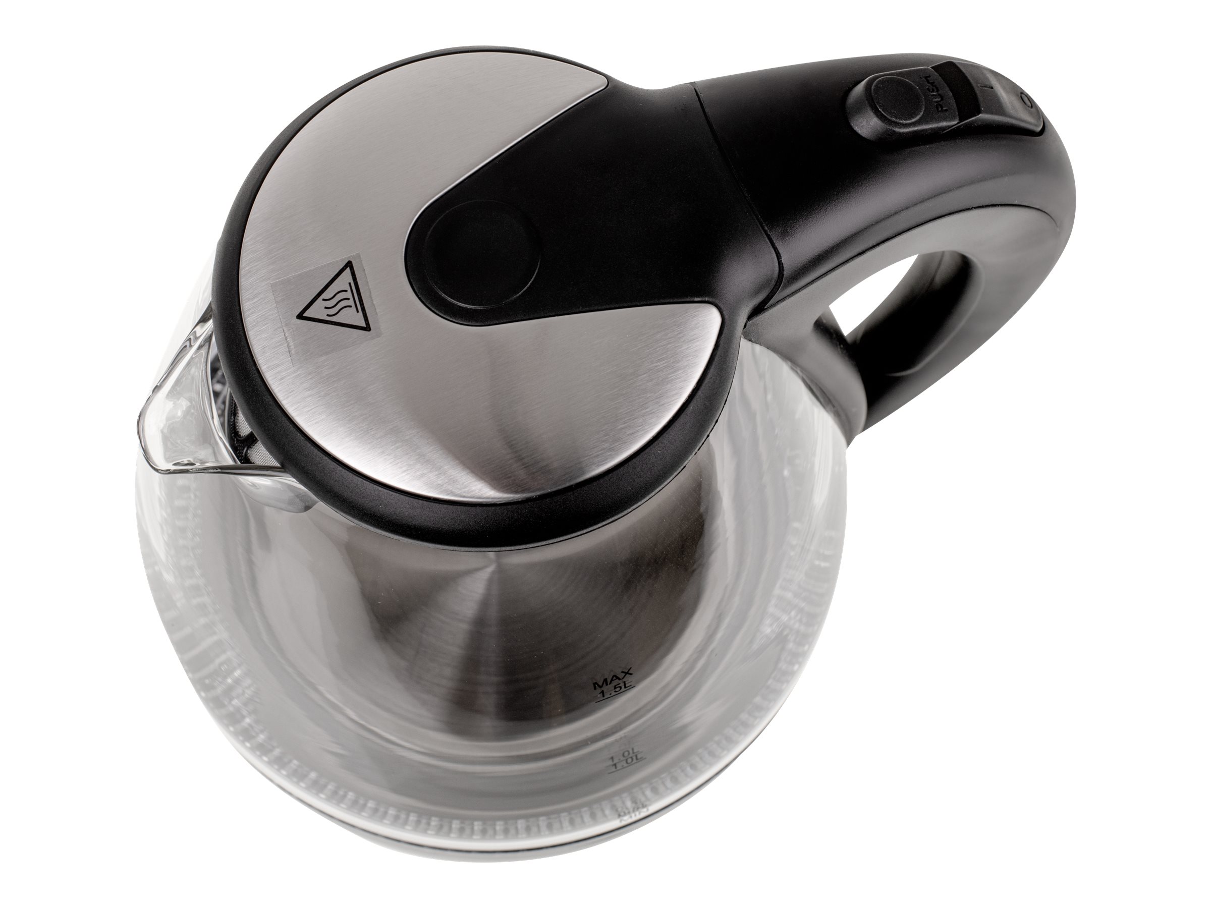 Kettle | Adler | Kettle | AD 1224 | Standard | 2000 W | 1.5 L | Glass | 360° rotational base | Black - Image 3