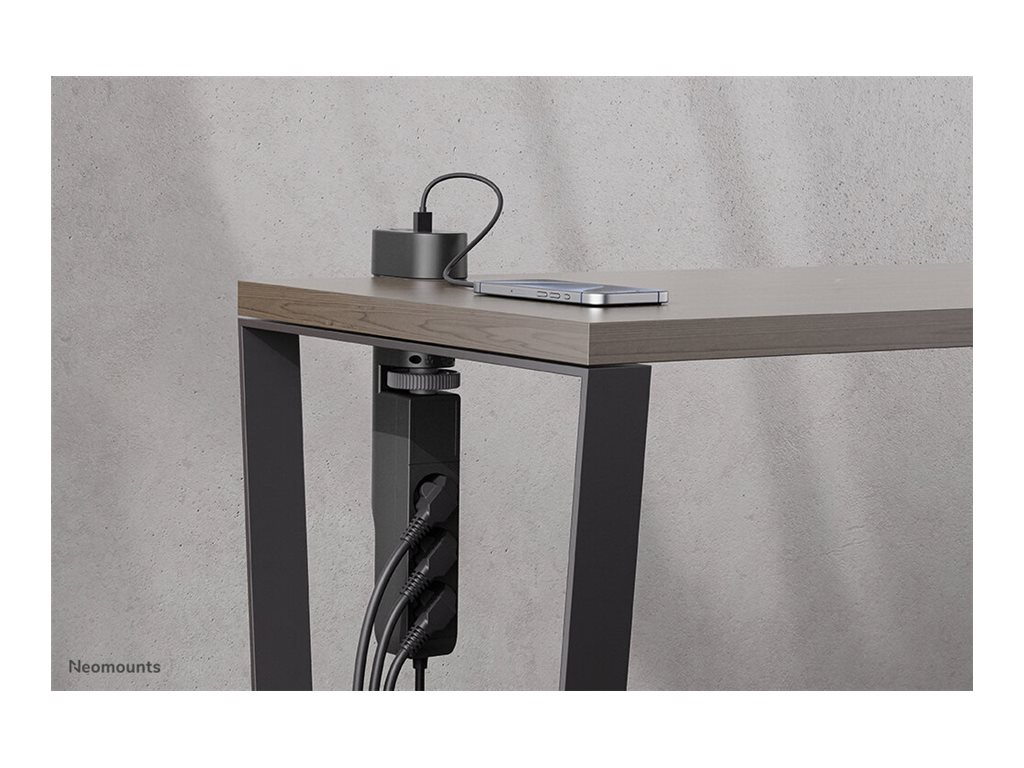 Neomounts | Desk socket with clamp and USB-C and USB-A ports - Quick charge | DS22-840BL6 | Black - Image 15