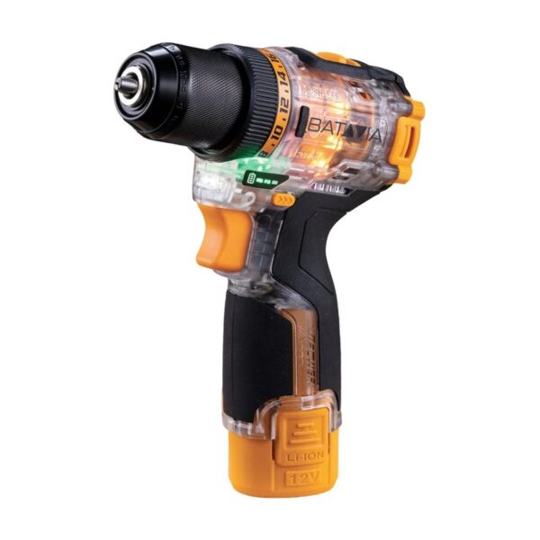 Batavia B.V. Fusion Drill 12V Brushless Drill Driver - Incl. Battery and Charger