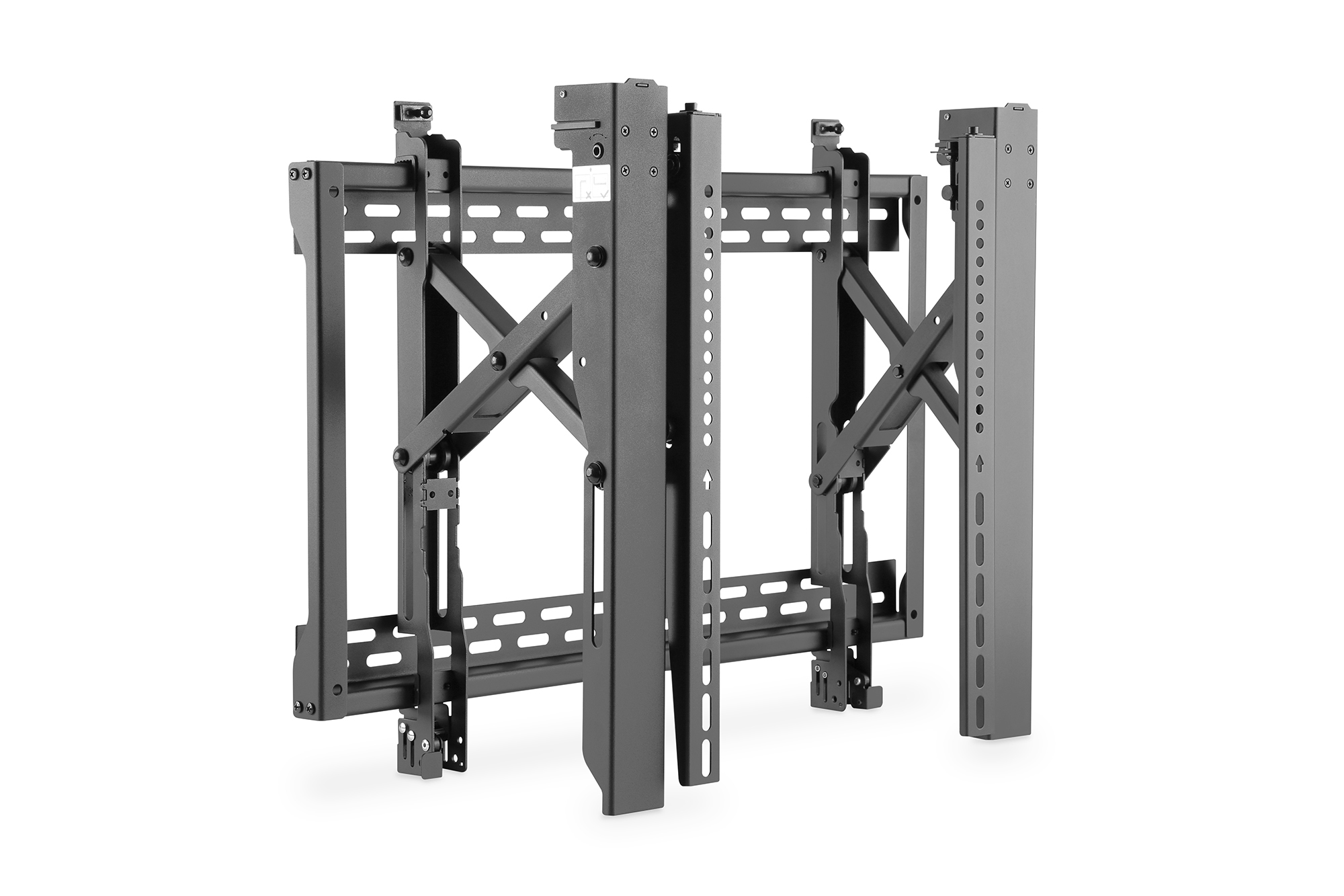 Digitus Wall mount | DA-90446 Pop-Out Video Monitor Mount | Adjustable Height, Tilt | 45-70 " | Maximum weight (capacity) 70 kg | Black - Image 2