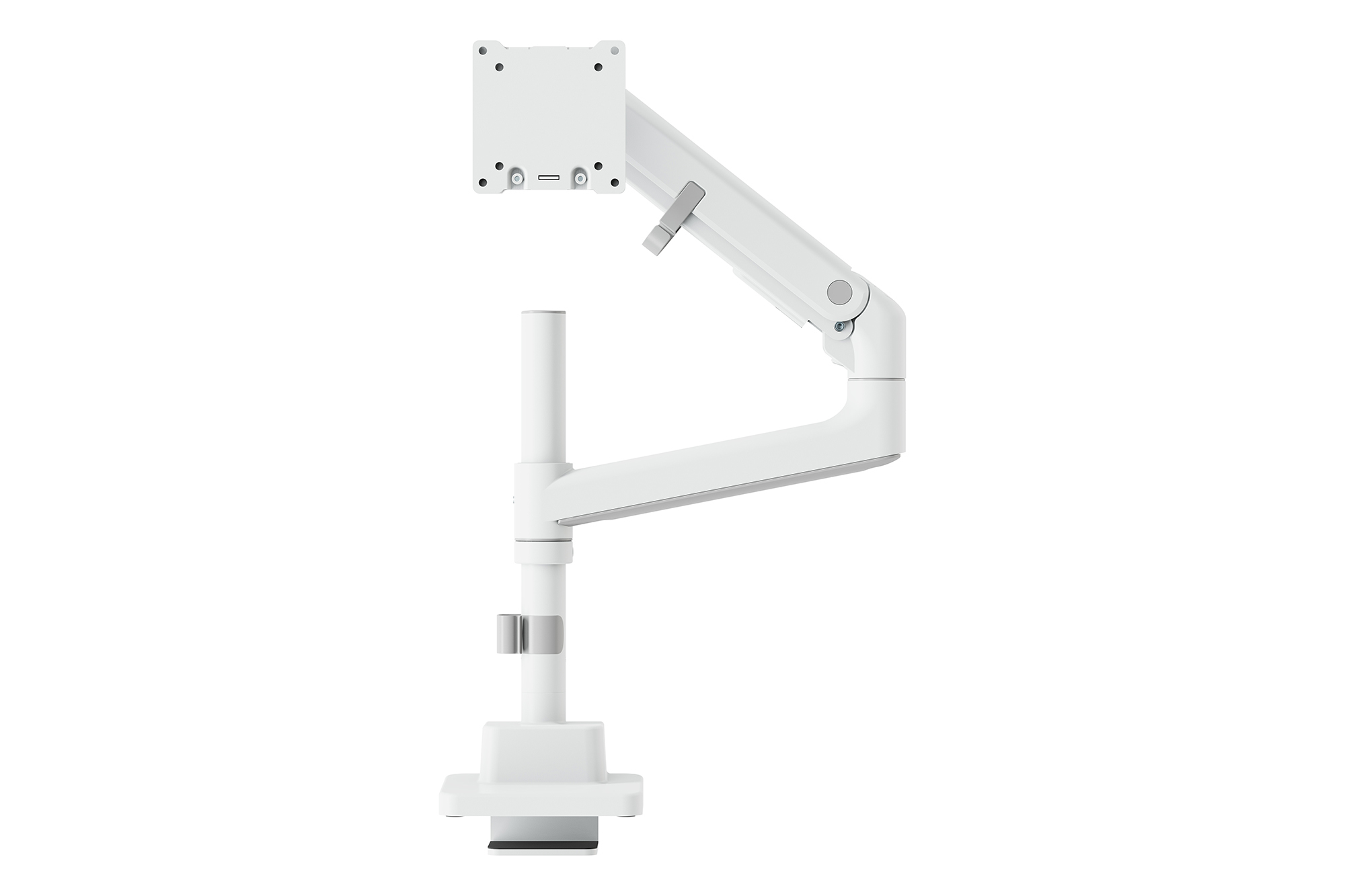 Digitus Desk Mount | DA-90476 Single Monitor Mount | Height, tilt, pivot, rotation, depth | 57 " | Maximum weight (capacity) 27 kg | White - Image 2