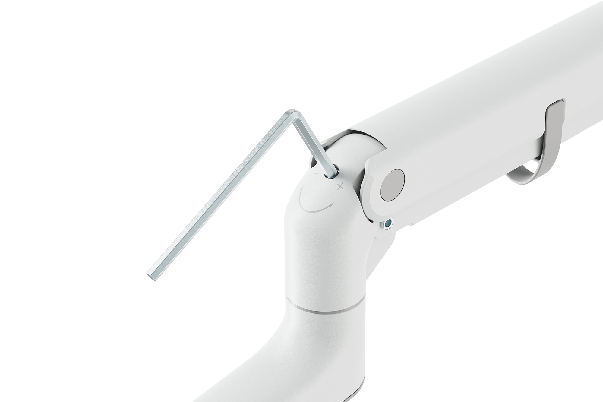 Digitus Desk Mount | DA-90476 Single Monitor Mount | Height, tilt, pivot, rotation, depth | 57 " | Maximum weight (capacity) 27 kg | White - Image 4