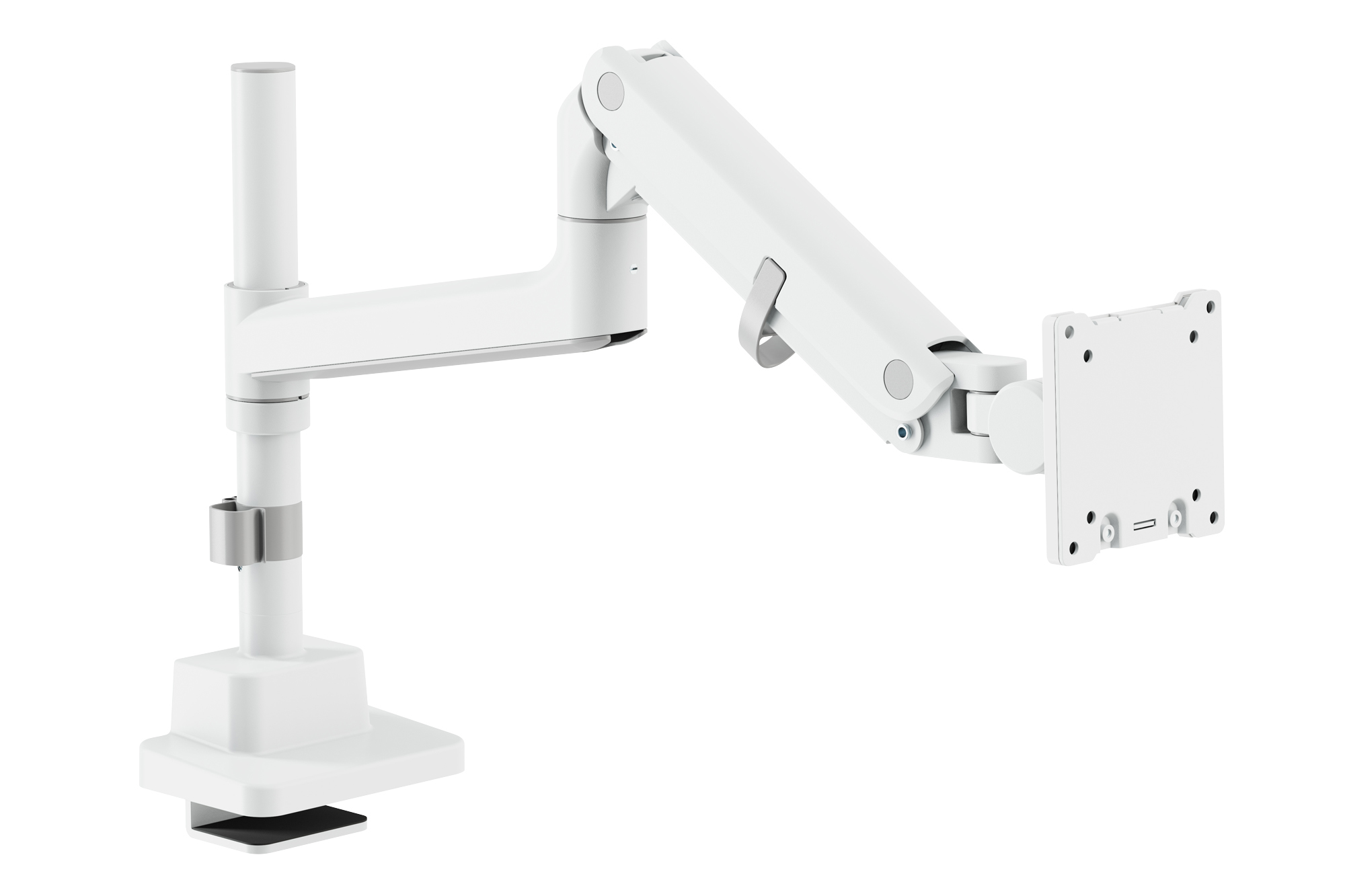 Digitus Desk Mount | DA-90476 Single Monitor Mount | Height, tilt, pivot, rotation, depth | 57 " | Maximum weight (capacity) 27 kg | White - Image 6