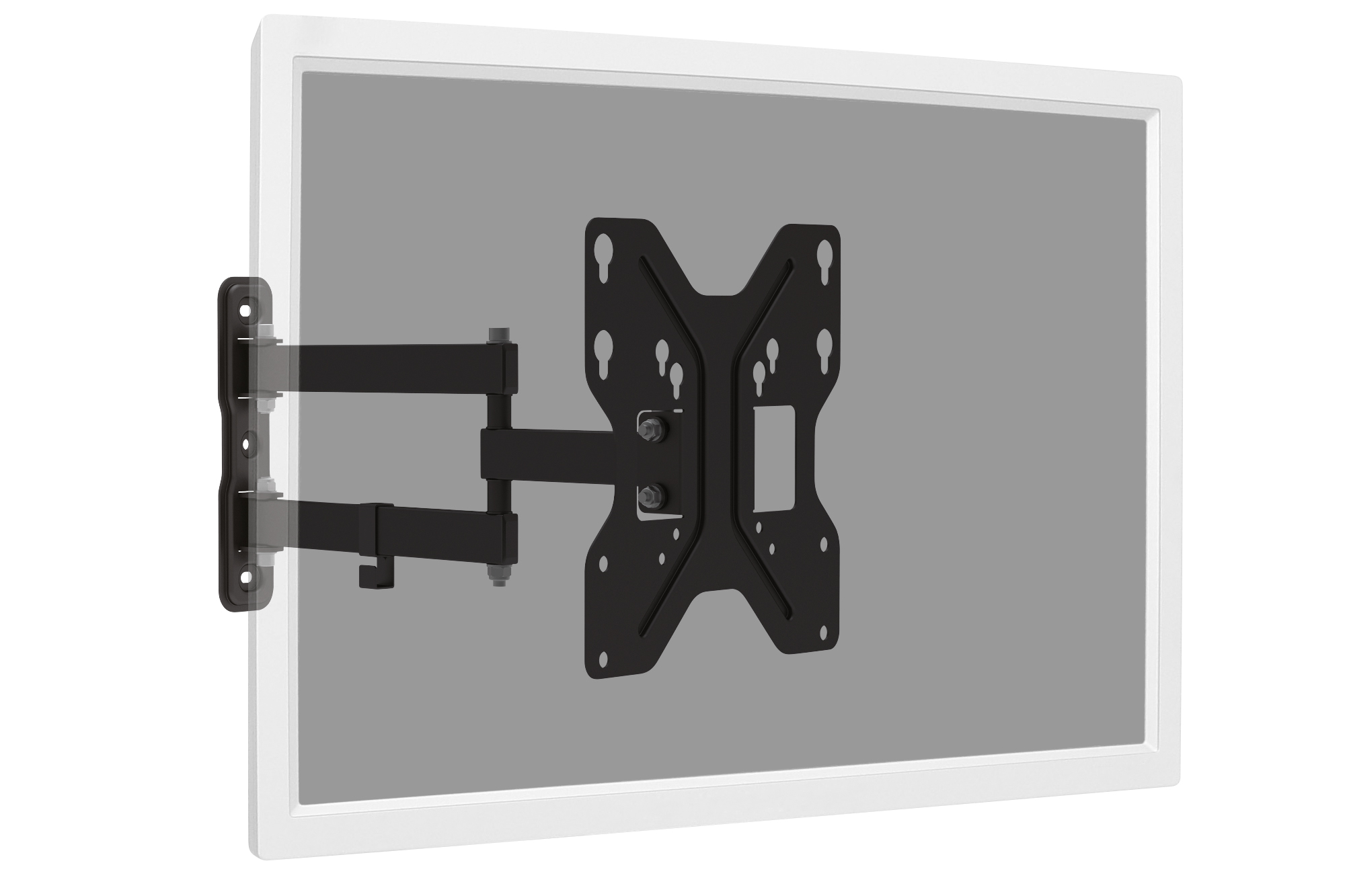 Digitus Wall mount | DA-90357 Universal LED/LCD Monitor Mount | Pan, tilt | 42 " | Maximum weight (capacity) 30 kg | Black - Image 2