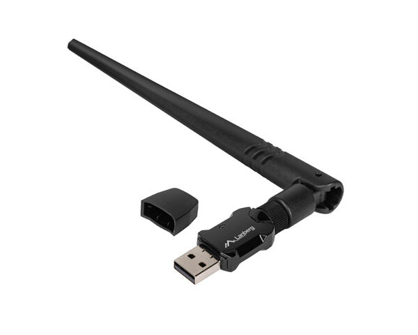 Lanberg USB Adapter Wireless Network Card NC-0900-WIE USB 2.0 Dual Band AX900 1X EXT Antenna