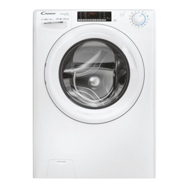 Candy Washing machine | CO4 374TWM6/1-S | Energy efficiency class A | Front loading | Washing capacity 7 kg | 1300 RPM | Depth 45.4 cm | Width 60 cm | Display | 4-digit | Direct drive | Wi-Fi | White