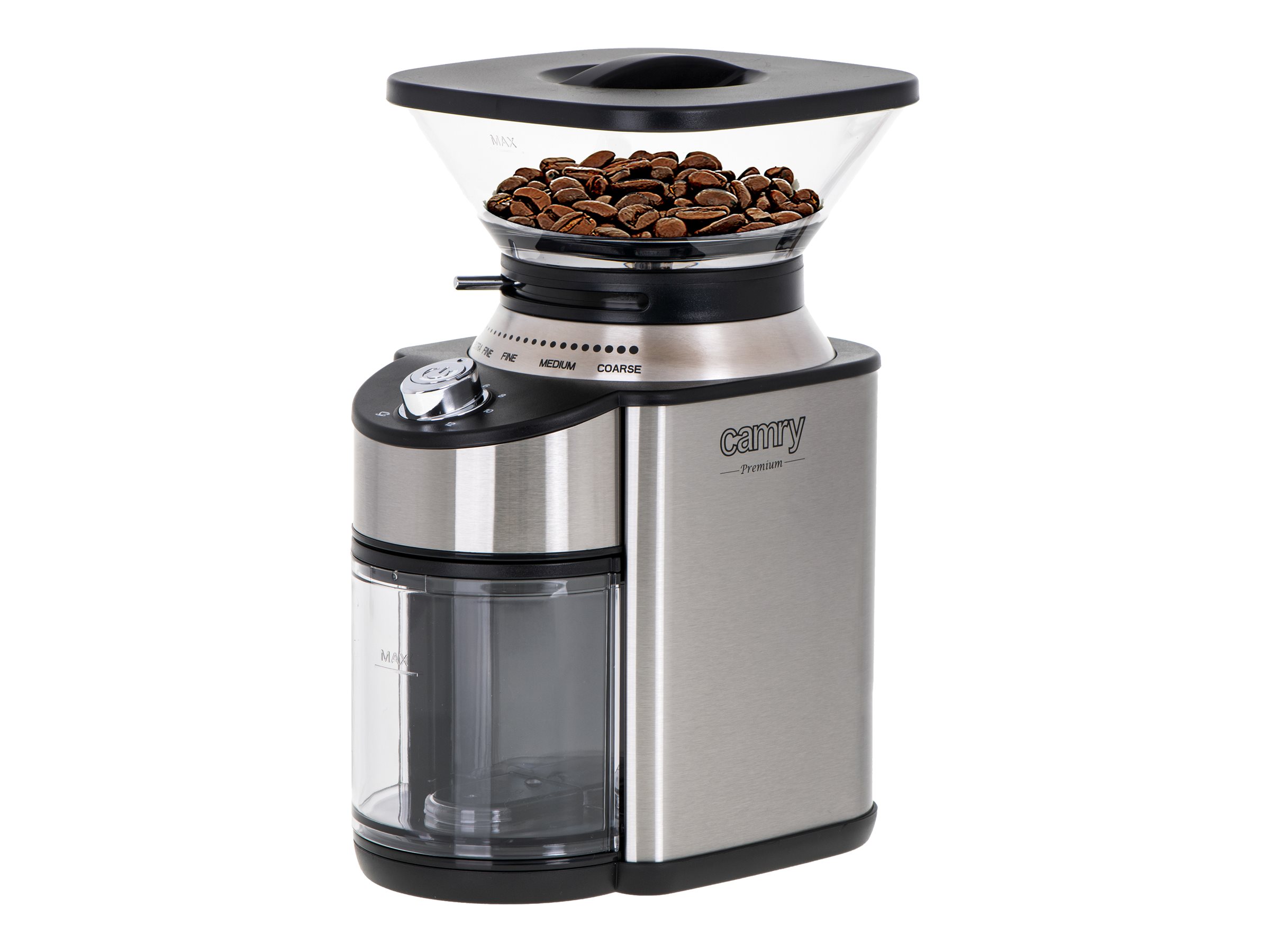 Camry | Coffee Grinder | CR 4443 | 200 W | Coffee beans capacity 230 g | Number of cups 12 per container pc(s) | Inox - Image 4