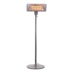 Camry | Standing Heater | CR 7737 | Patio heater | 2000 W | Number of power levels 2 | Suitable for rooms up to 14 m² | Grey | IP24