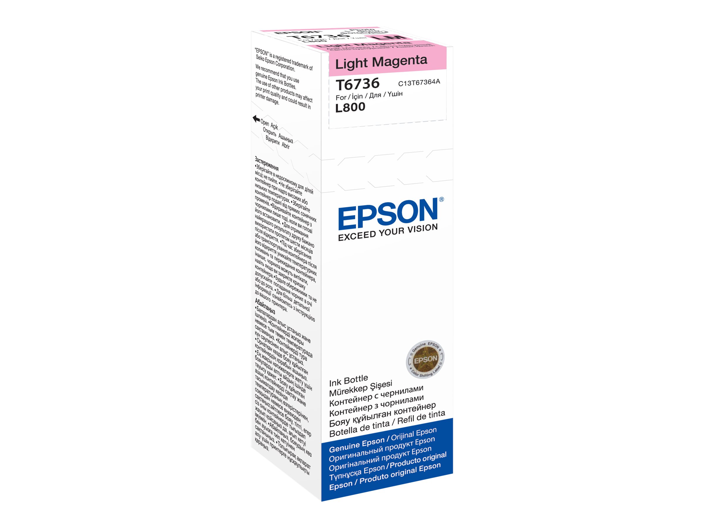 Epson T6736 Ink bottle 70ml | Ink Cartridge | Light Magenta - Image 2