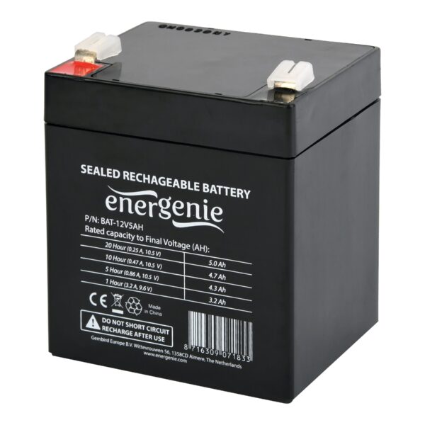 EnerGenie | Rechargeable battery 12 V 5 AH for UPS | BAT-12V5AH