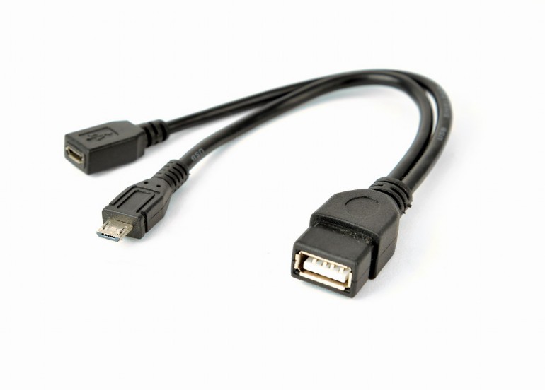 Cablexpert USB OTG AF + Micro BF to Micro BM cable, 0.15 m | Cablexpert