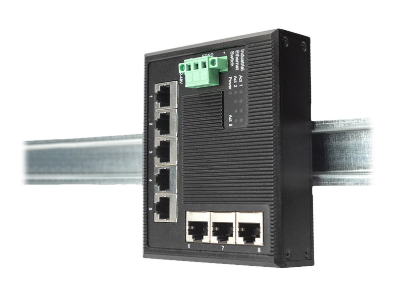 DIGITUS Industrial Gigabit Ethernet Flat Switch | Digitus
