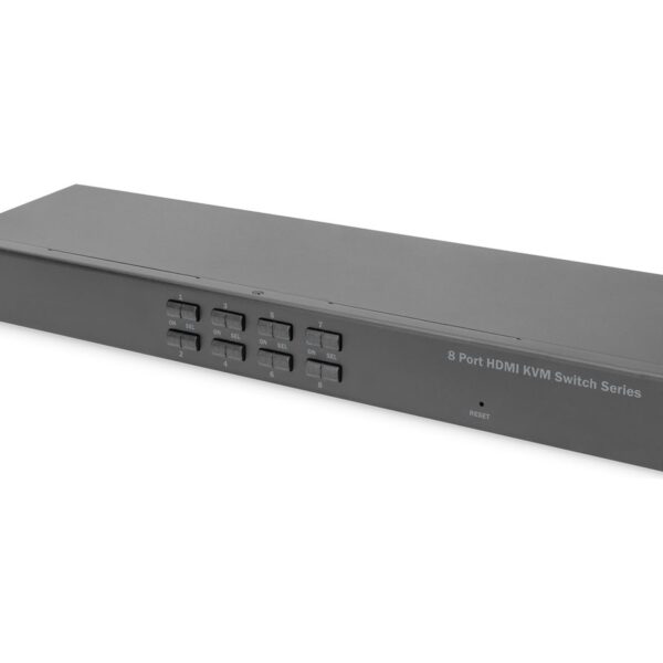 DIGITUS 19" 8 Port HDMI KVM Switch Single View | Digitus