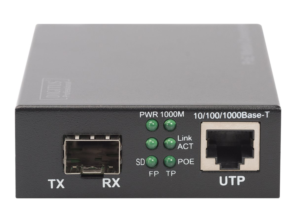 DIGITUS Gigabit Ethernet PoE+ Media Converter, SFP | Digitus - Image 5