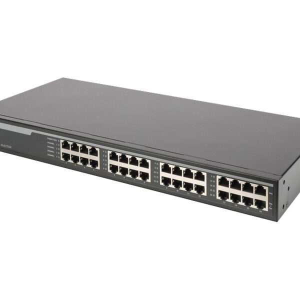 DIGITUS 10G Ethernet PoE+ Injector Hub, 802.3at, 10G | Digitus
