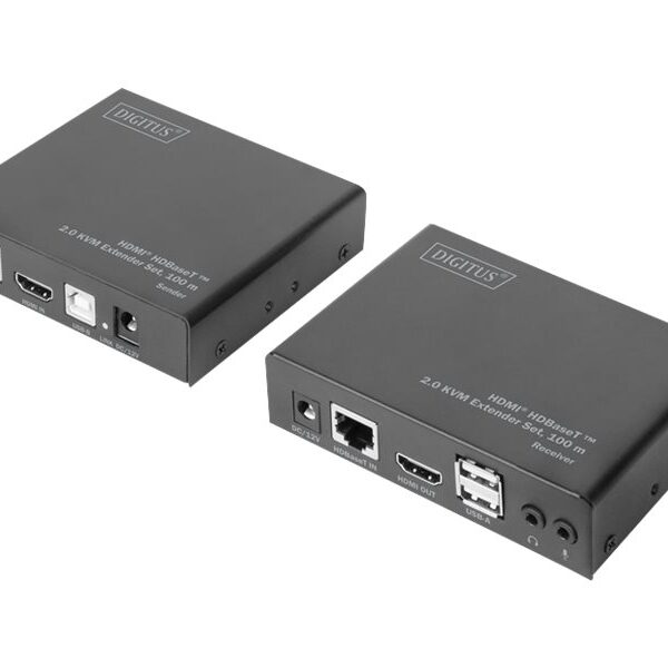 DIGITUS HDBaseT 2.0 HDMI KVM Extender Set | Digitus