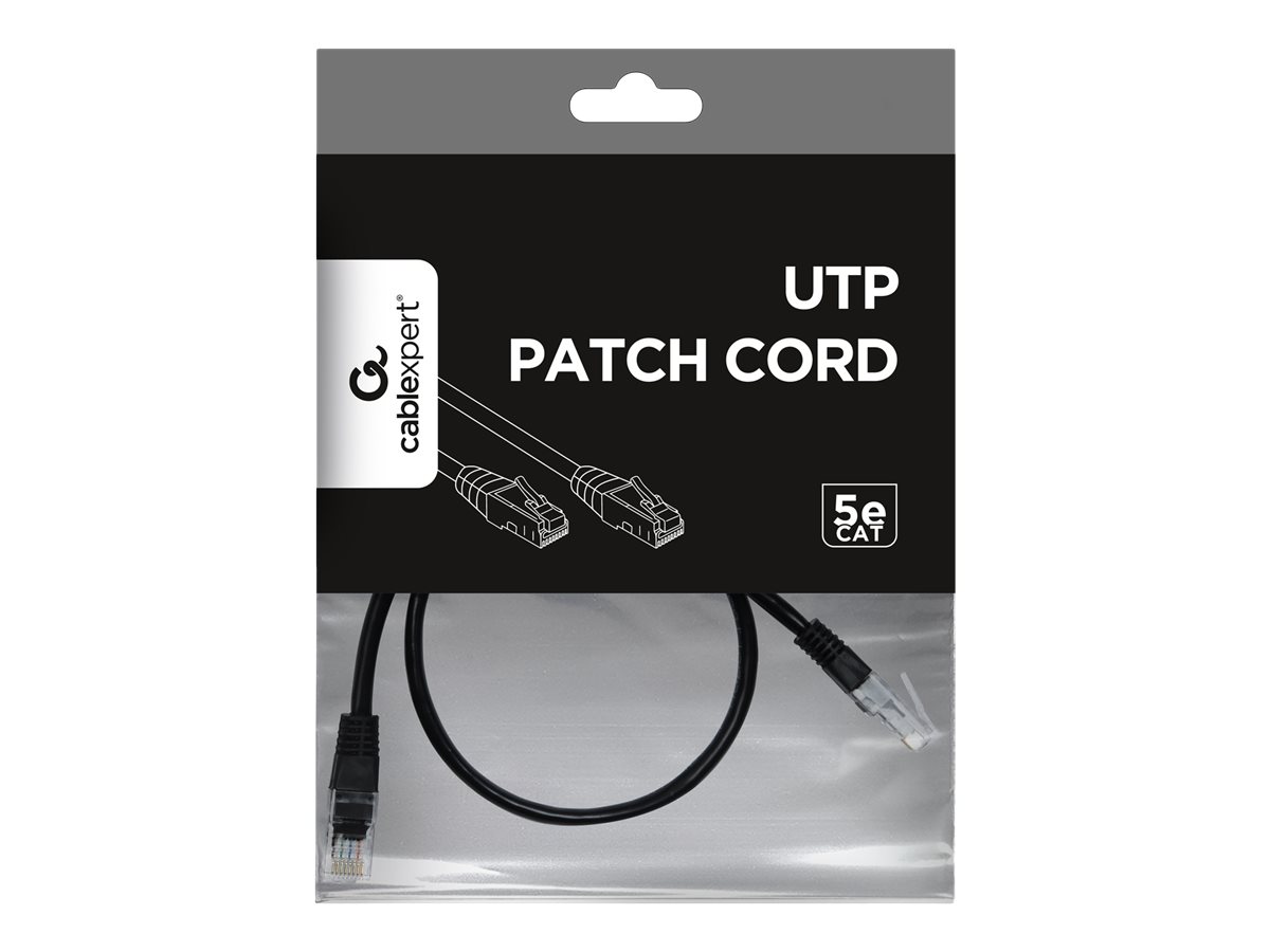 Cablexpert | Patch cord | PP12-0.5M/BK | Black RJ45 Male | RJ45 Male - Image 5