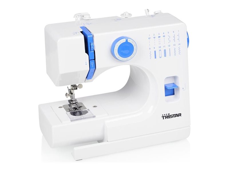 Tristar | Sewing machine | SM-6003 | Number of stitches 14 | Number of buttonholes 1 | White/Blue - Image 2