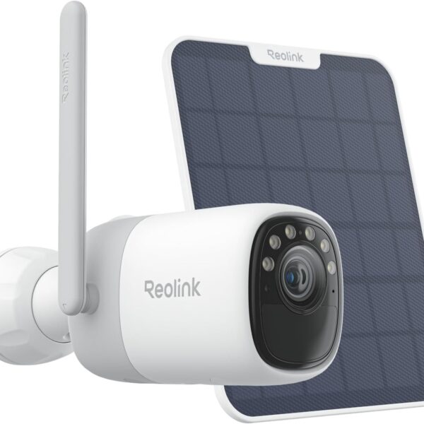 Reolink Wireless Pan & Tilt Long Lasting Solar/Battery Camera with Spotlights | Altas Series B630 with Solar Panel | Bullet | 4 MP | 4mm/F1.0 | Micro SD, Max. 512 GB
