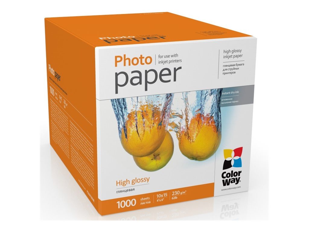 ColorWay Photo Paper, 1000 sheets | 230 g/m² | 10x15 | High Glossy - Image 2