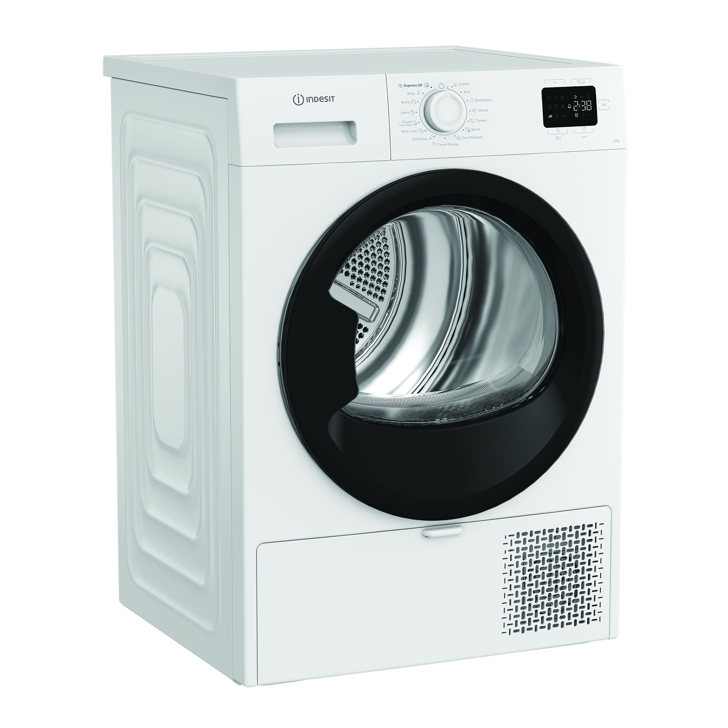 INDESIT Dryer Machine | C YD 92D WB EE | Energy efficiency class E | Front loading | 9 kg | Digital | Depth 60.7 cm | White - Image 3