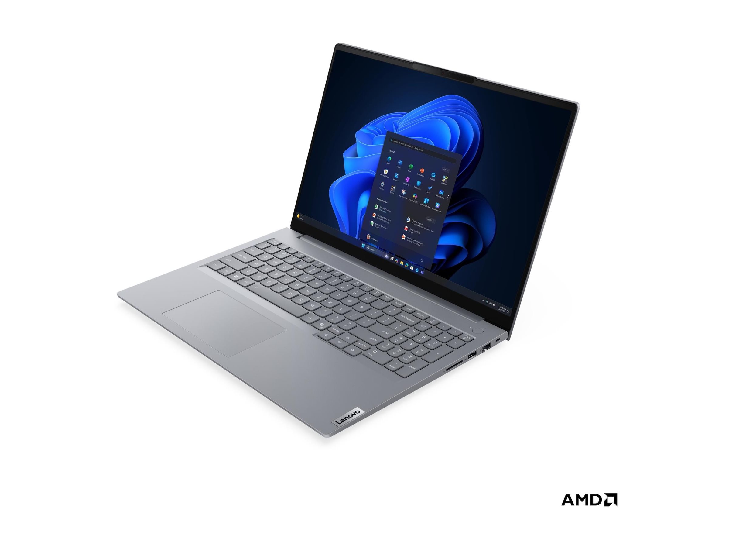 Lenovo ThinkBook 16 G9 AHP | Arctic Grey | 16 " | IPS | WUXGA | 1920 x 1200 pixels | Anti-glare | AMD Ryzen 7 | 250 | 32 (2x16GB) GB | SODIMM DDR5 | Solid-state drive capacity 512 GB | AMD Radeon 780M Graphics | Windows 11 Pro | 802.11be | Bluetooth version 5.4 | Keyboard language English | Keyboard backlit | Warranty 24 month(s) | Battery warranty 12 month(s) - Image 2
