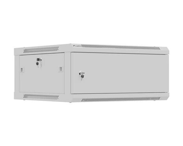 Lanberg Wall mounted installation cabinet 19" 4U 600X600 | WF01-6604-00S | Grey