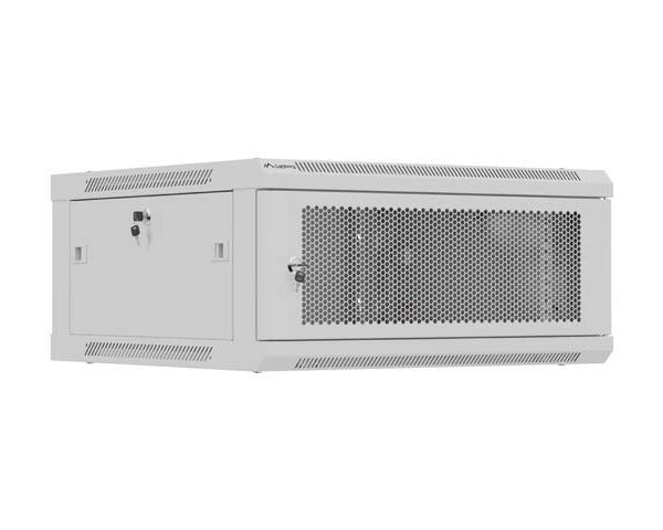Lanberg Wall mounted installation cabinet 19" 4U 600X600 | WF01-6604-23S | Grey
