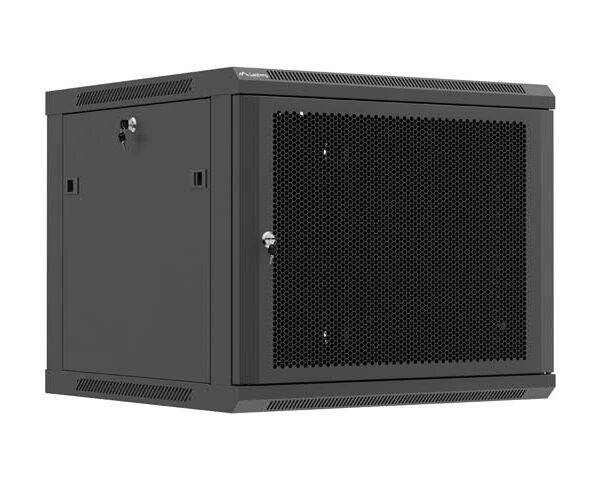 Lanberg Wall mounted installation cabinet 19" 9U 600X600 | WF01-6609-23B | Black