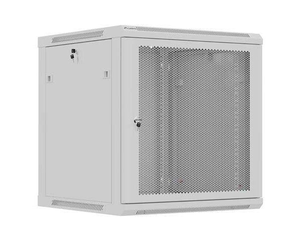 Lanberg Wall mounted installation cabinet 19" 12U 600X600 | WF01-6612-23S | Grey