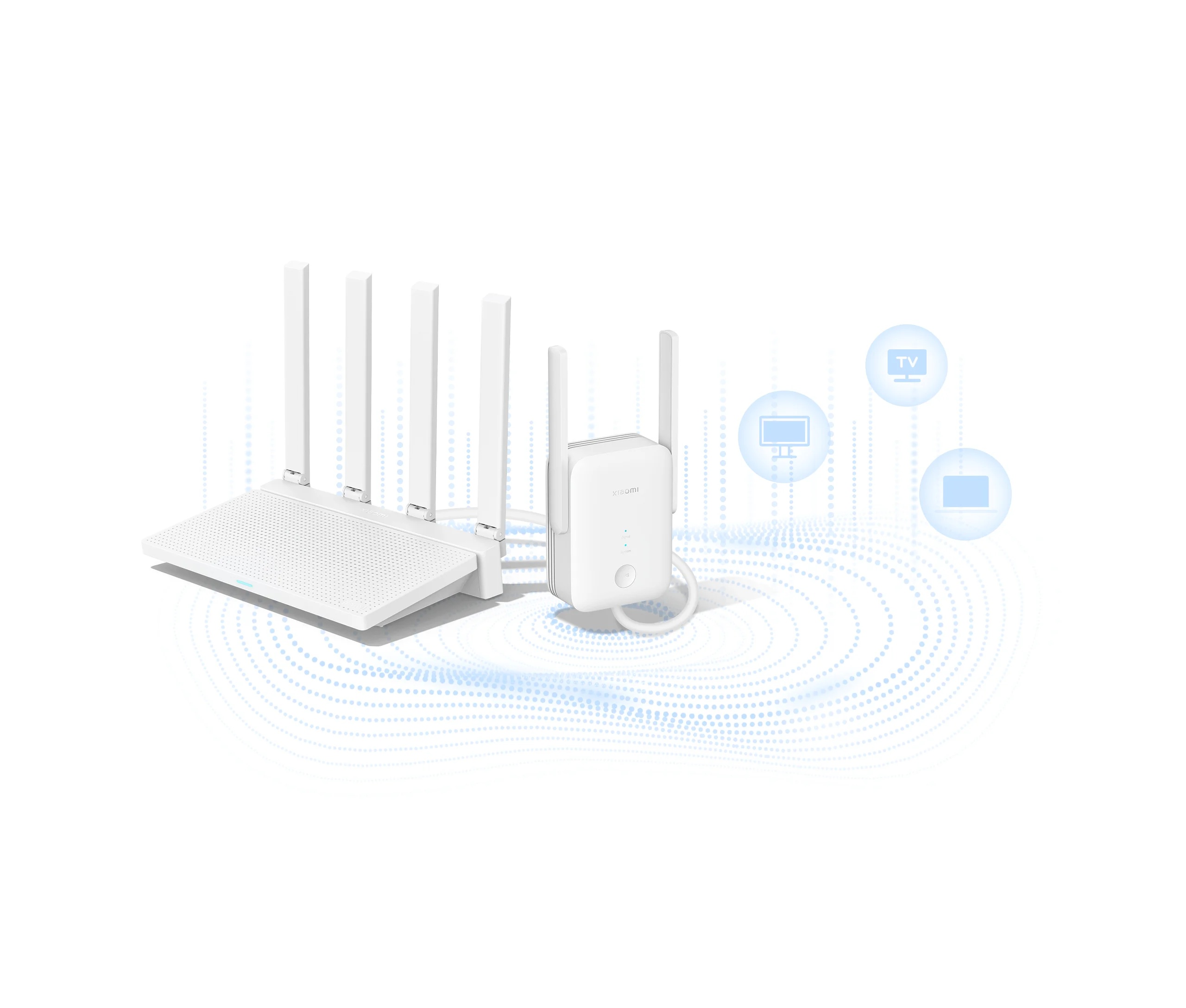 Xiaomi Wi-Fi Range Extender AX1500 EU | 802.11ax | 10/100/1000 Mbit/s | Ethernet LAN (RJ-45) ports 1 | Mesh Support Yes | MU-MiMO Yes | No mobile broadband - Image 2