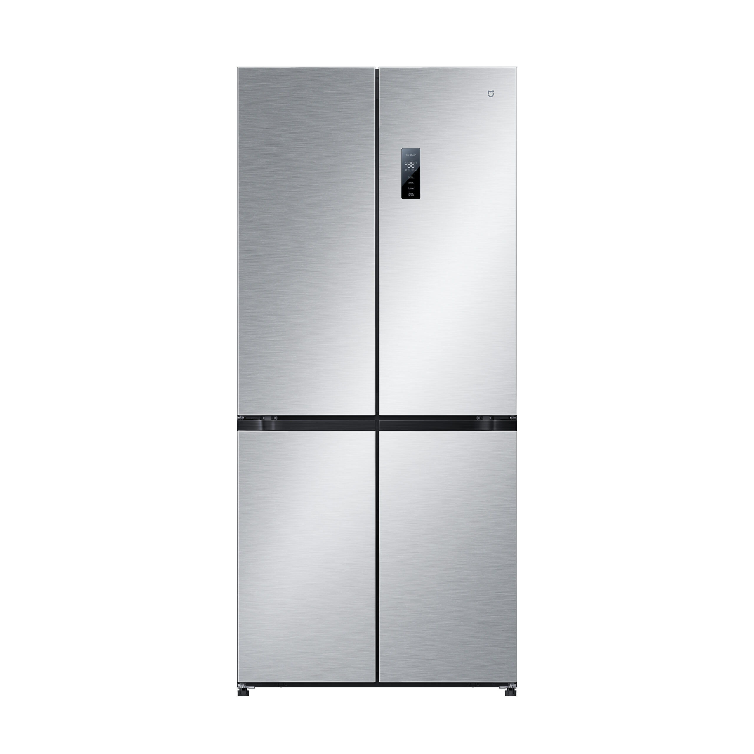 Xiaomi Mijia Refrigerator Cross Door 502L EU | Energy efficiency class E | Free standing | Side by Side | Height 191.2 cm | No Frost system | Fridge net capacity 326 L | Freezer net capacity 176 L | 37 dB | Brushed Silver