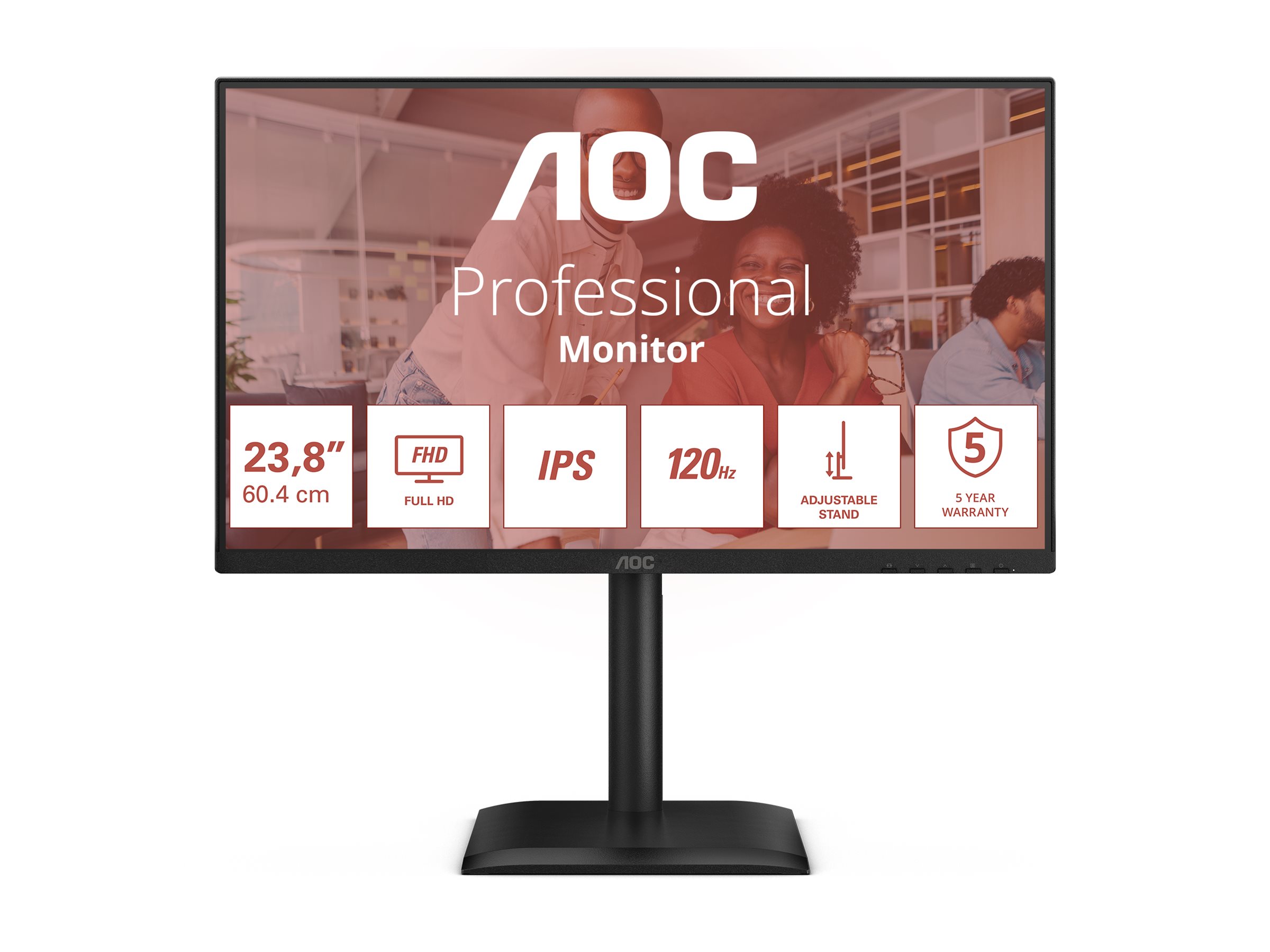 AOC | 24E4U | 23.8 " | IPS | FHD | 16:9 | 120 Hz | 4 ms | 1920 x 1080 pixels | 300 cd/m² - Image 3