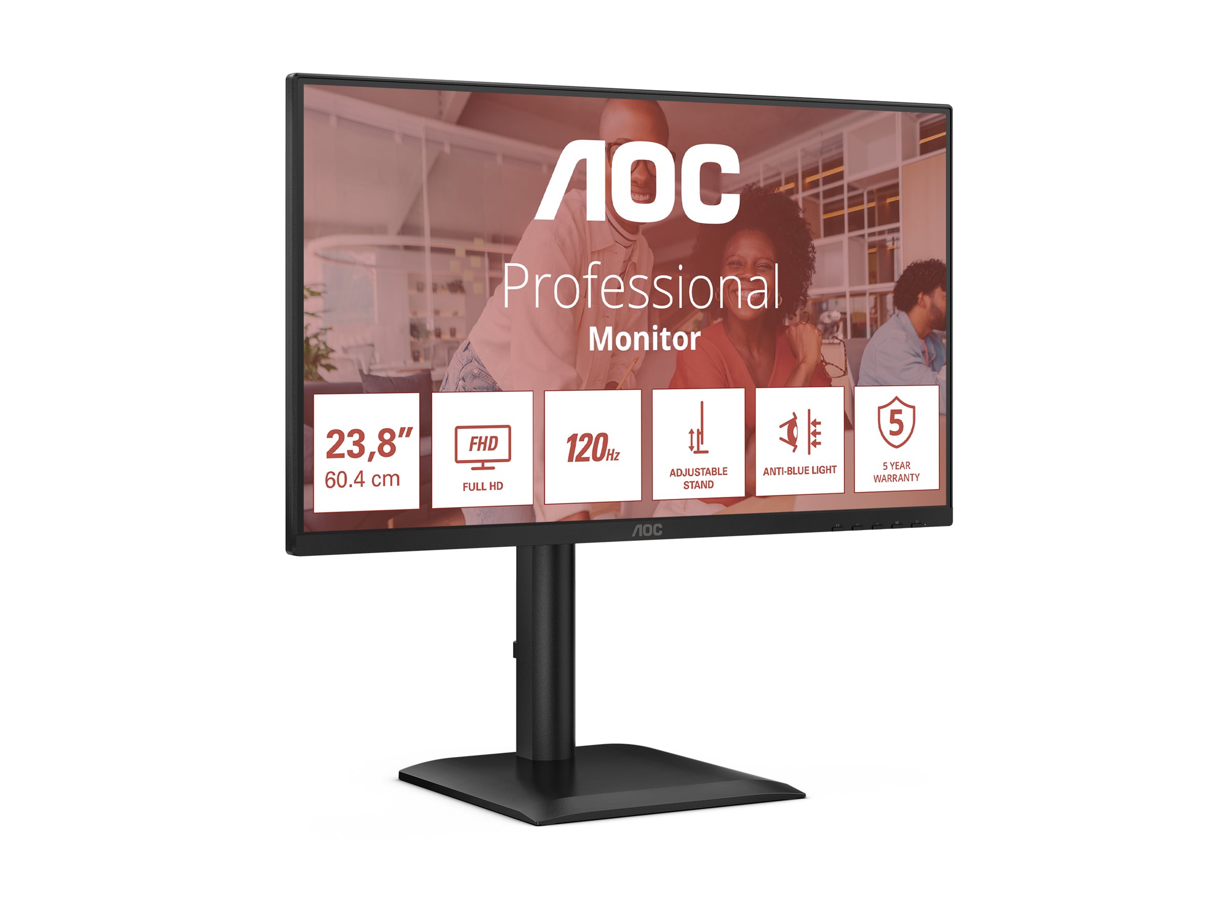 AOC | 24E4U | 23.8 " | IPS | FHD | 16:9 | 120 Hz | 4 ms | 1920 x 1080 pixels | 300 cd/m² - Image 5