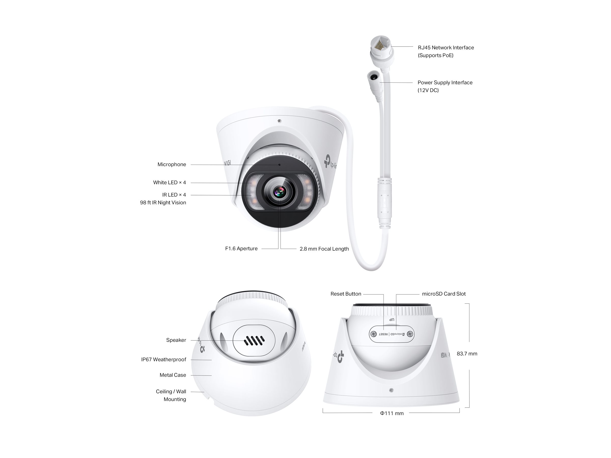 TP-Link InSight S455(2.8mm) VIGI 5MP Full-Color Turret Network Camera | TP-LINK - Image 8