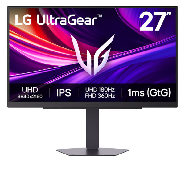LG | 27G810A-B | 27 " | IPS | UHD | 16:9 | 180 Hz | 1 ms | 3840 x 2160 pixels | 400 cd/m² | HDMI ports quantity 2