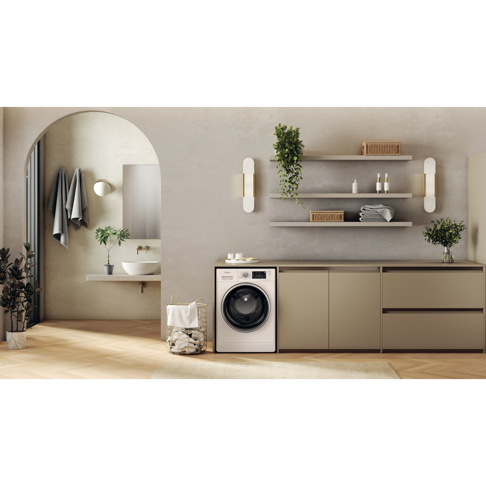 Whirlpool Washing machine | FFD 9489 BCV EE | Energy efficiency class A | Front loading | Washing capacity 9 kg | 1400 RPM | Depth 63 cm | Width 60 cm | Display | LCD | Steam function | White - Image 9