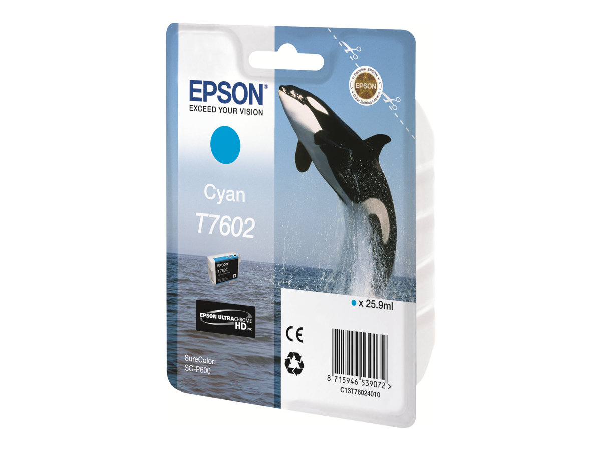 Epson T7602 | Ink Cartridge | Cyan - Image 2
