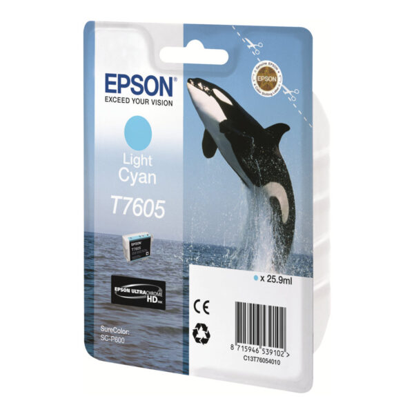 Epson T7605 | Ink Cartridge | Light Cyan