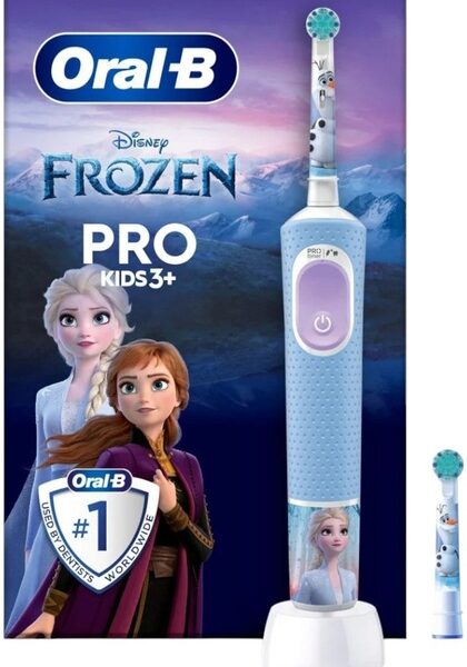 Oral-B Electric Toothbrush | Vitality Pro Frozen | Rechargeable | For children | Number of brush heads included 1 | Number of teeth brushing modes 2