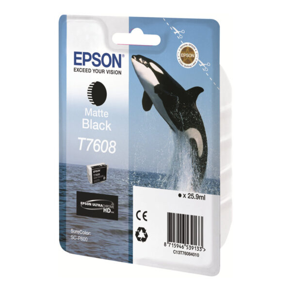 Epson T7608 | Ink Cartridge | Matte Black