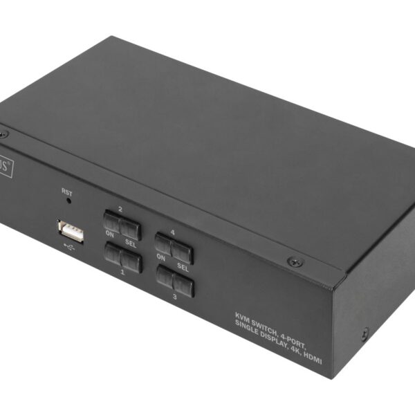Digitus KVM Switch, 4 Port, Single Display, 4K, HDMI | DS-12880