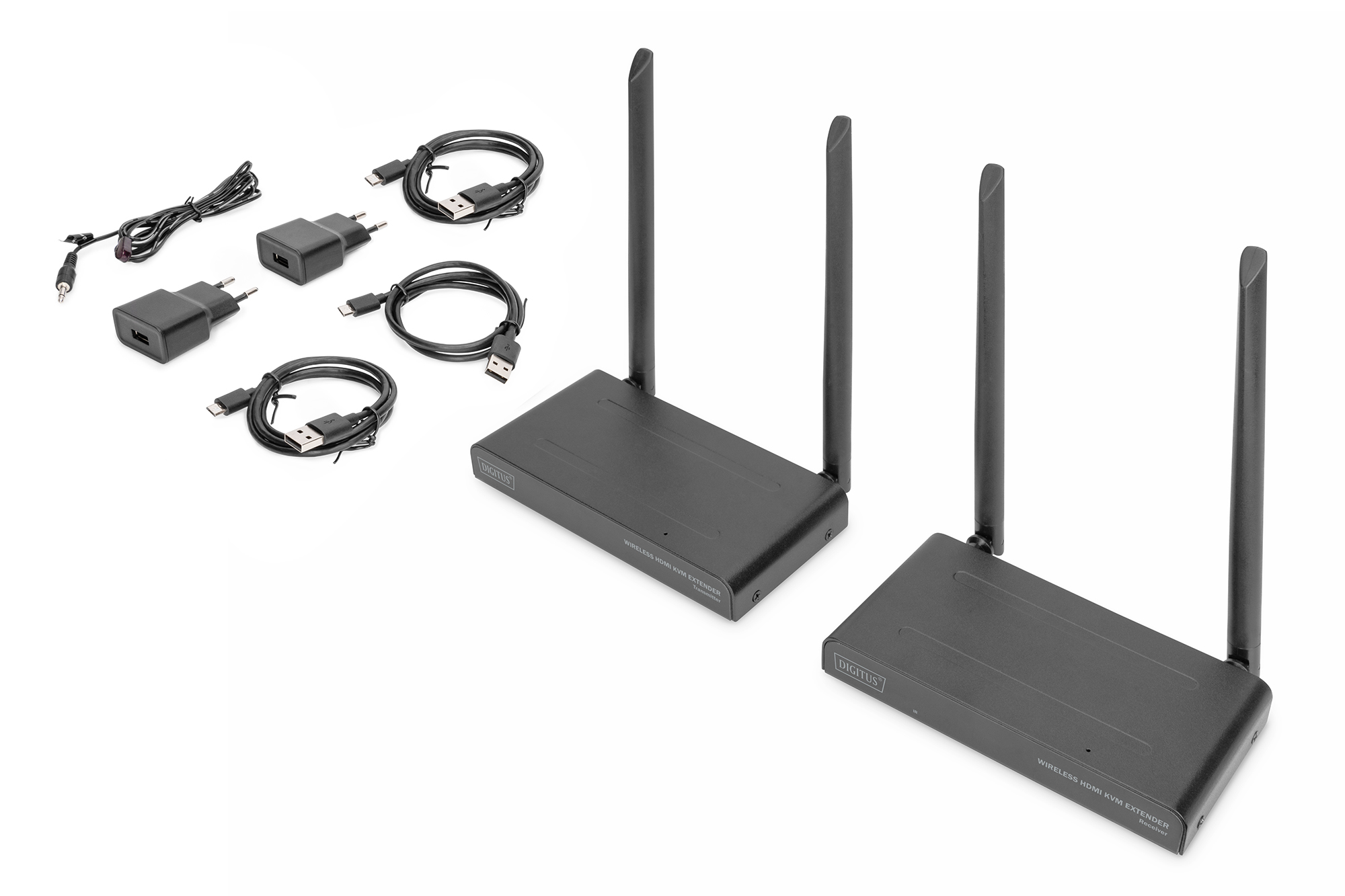 Digitus | Wireless HDMI KVM Extender Set, 200 m | DS-55321 - Image 10
