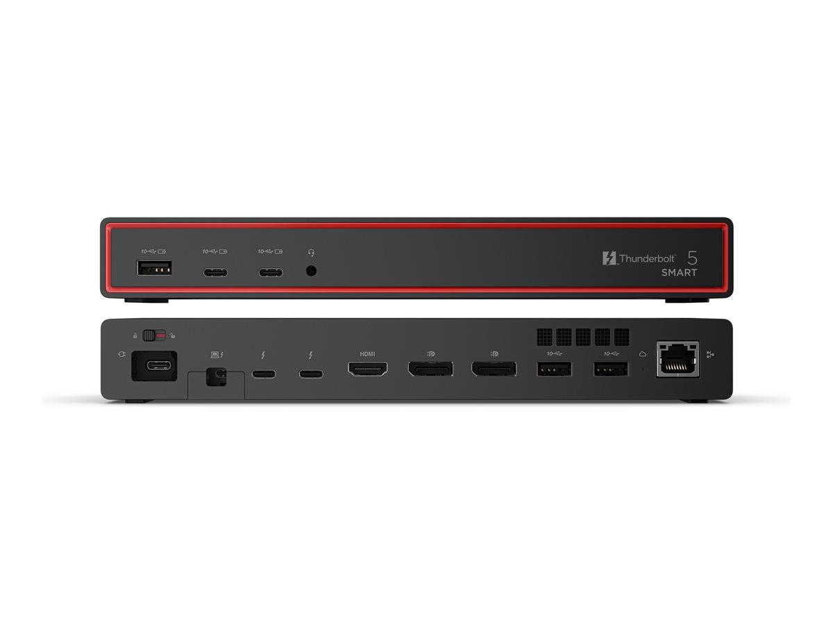Lenovo ThinkPad Thunderbolt 5 Smart Dock 7500 - EU | DisplayPorts quantity 2 | HDMI ports quantity 1 | 180 W - Image 9