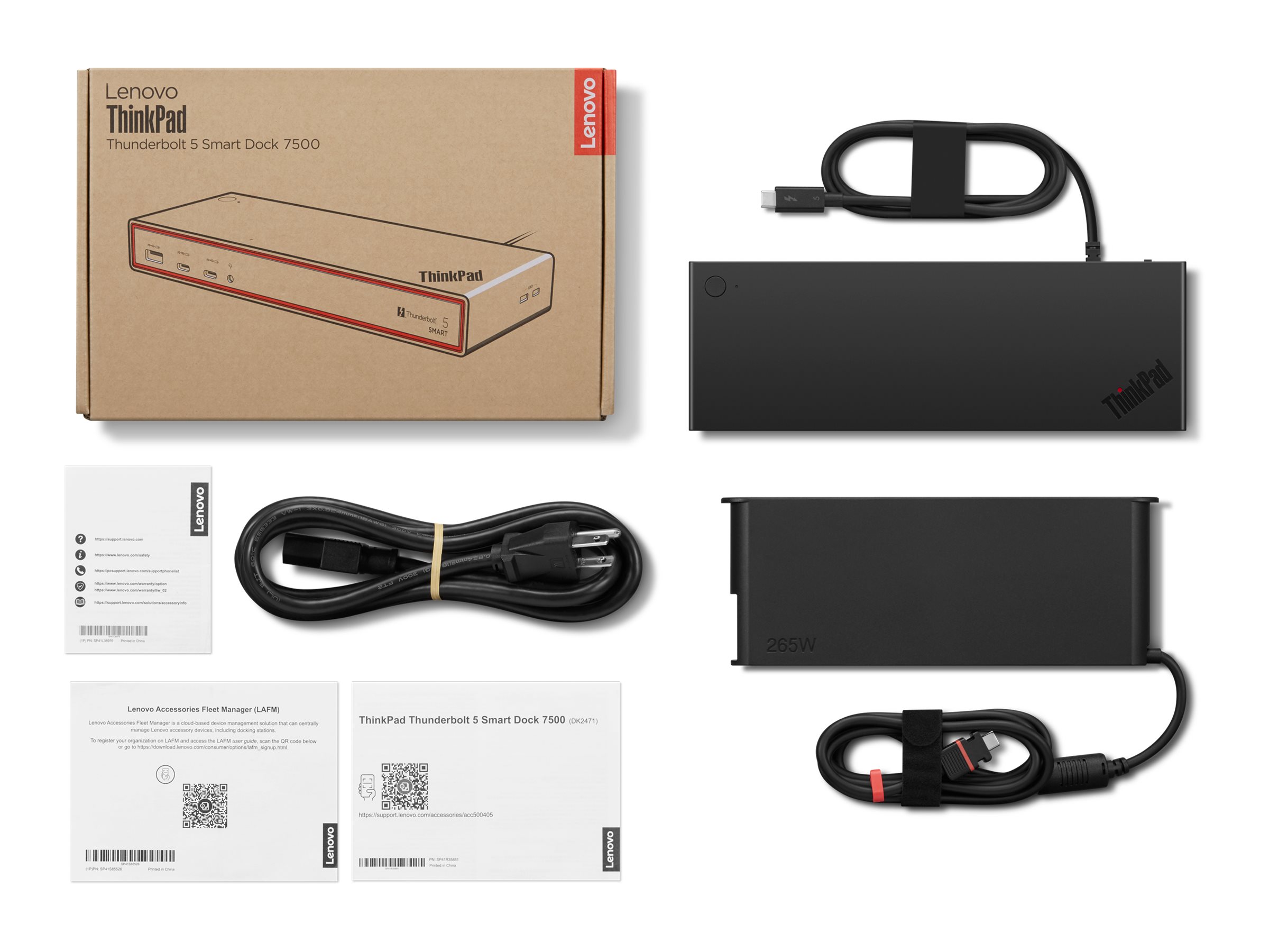 Lenovo ThinkPad Thunderbolt 5 Smart Dock 7500 - EU | DisplayPorts quantity 2 | HDMI ports quantity 1 | 180 W - Image 13