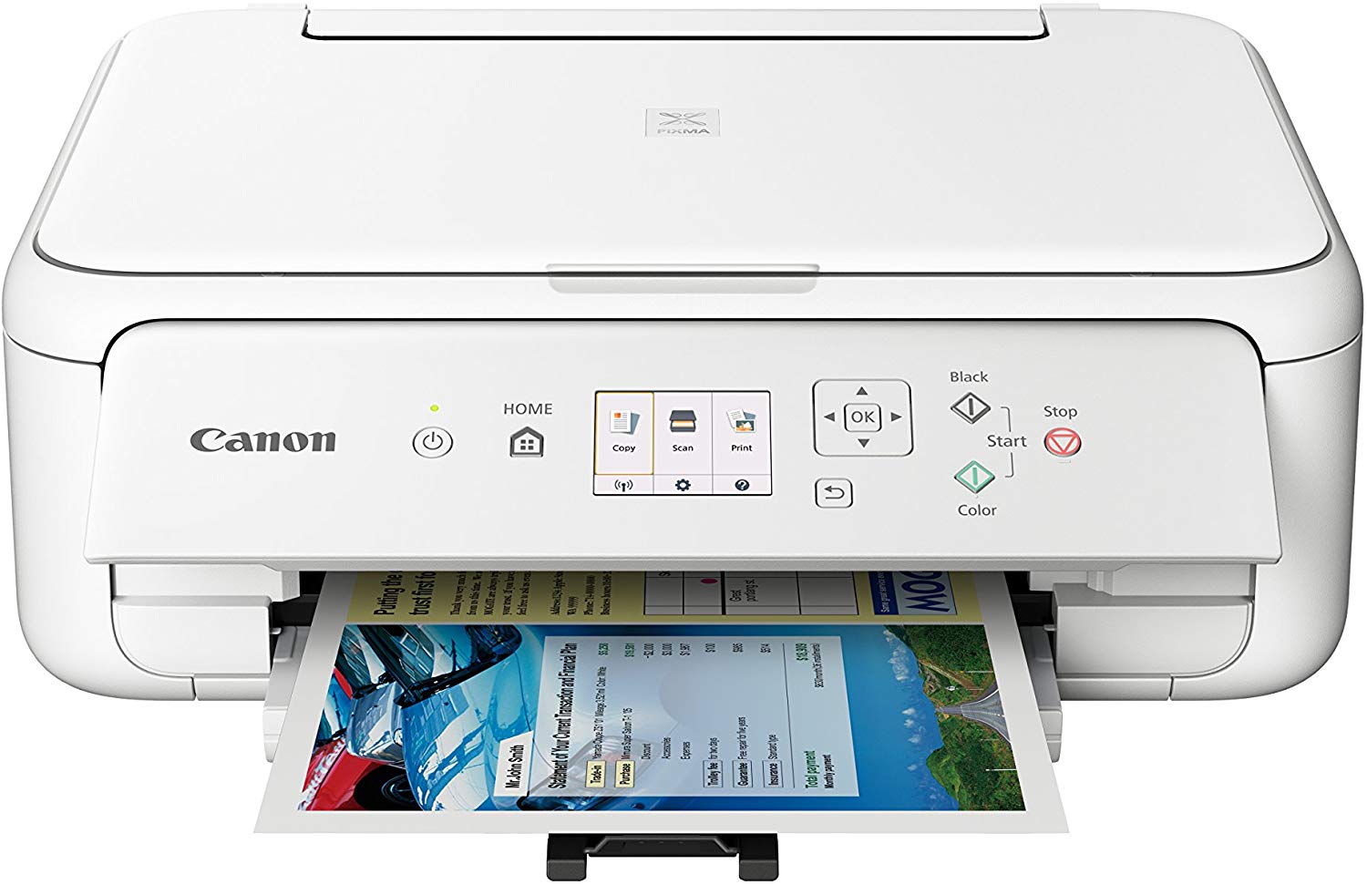 Canon Multifunctional printer | PIXMA TS5151 | Inkjet | Colour | All-in-One | A4 | Wi-Fi | White - Image 3
