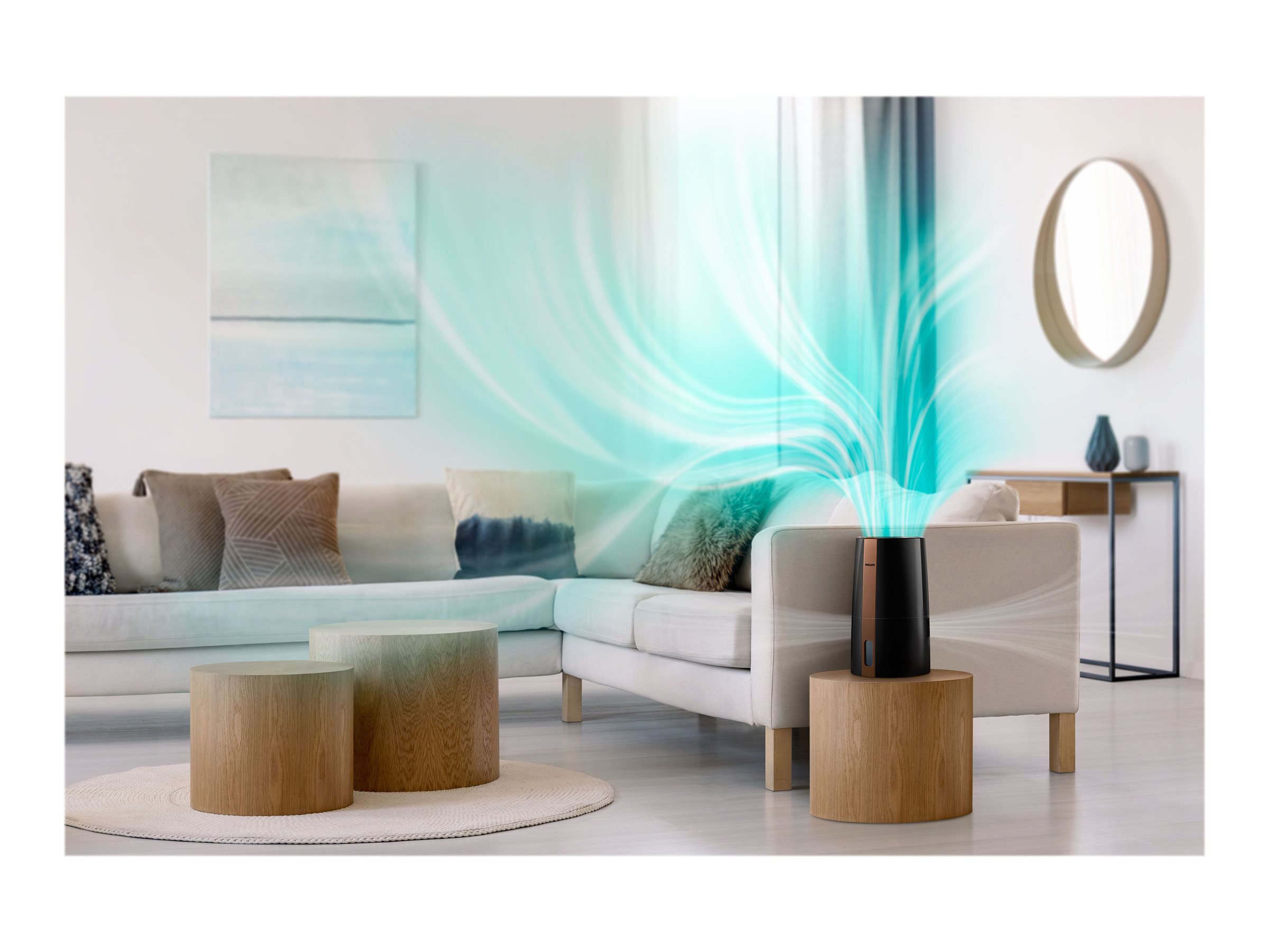 Philips | HU3918/10 | Humidifier | 25 W | Water tank capacity 3 L | Suitable for rooms up to 45 m² | NanoCloud evaporation | Humidification capacity 300 ml/hr | Black - Image 10