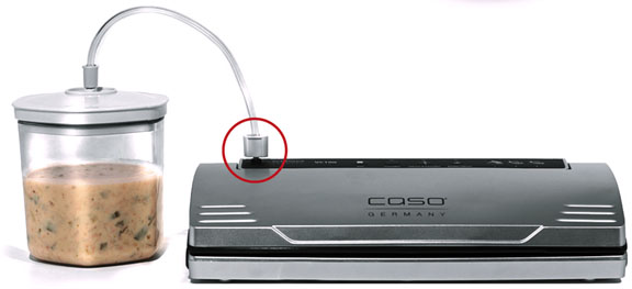 Caso | Vacuum Canister Set | 01260 | 3 canisters | White/Transparent - Image 2