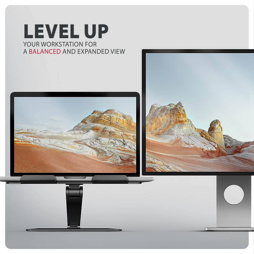 AXAGON STND-LQB stand for notebooks and tablets | Adjustable Height, Angle | 10-17.3 " | Maximum weight (capacity) 5 kg | Black - Image 5